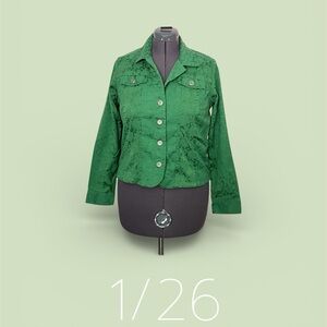 Christopher & Banks Vibrant Green Jacket